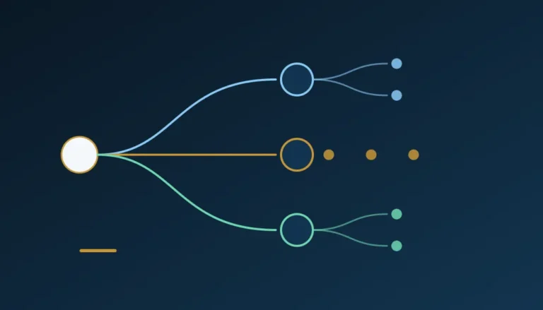 One workflow branching into three automation paths, representing a Zapier, Make, and n8n comparison